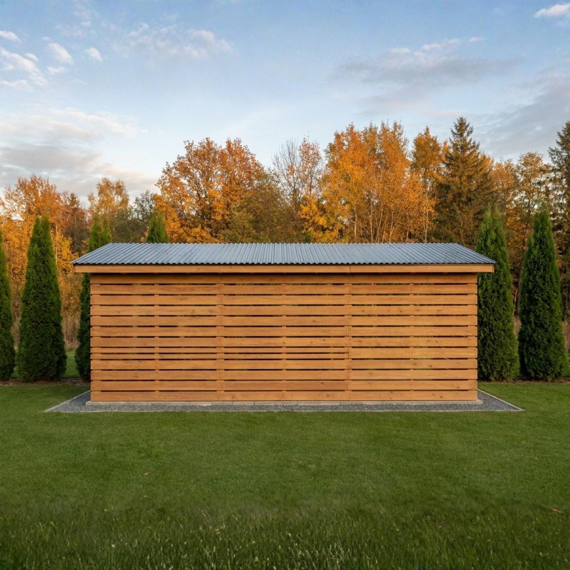 8x16 Firewood Shed DIY Plans PDF | 2 Cord Wood Storage Rack Blueprint | Extra Large Dry Wood Shelter - view 6