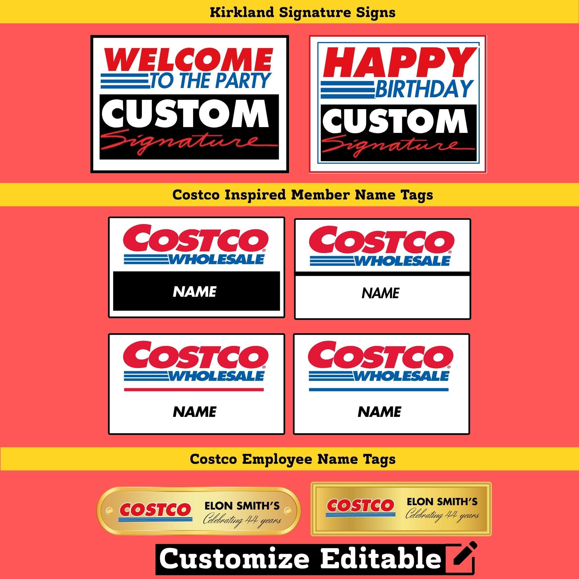 Costco Party Pack Bundle | Birthday Decorations, Signs, Invite (Digital Download) - view 6