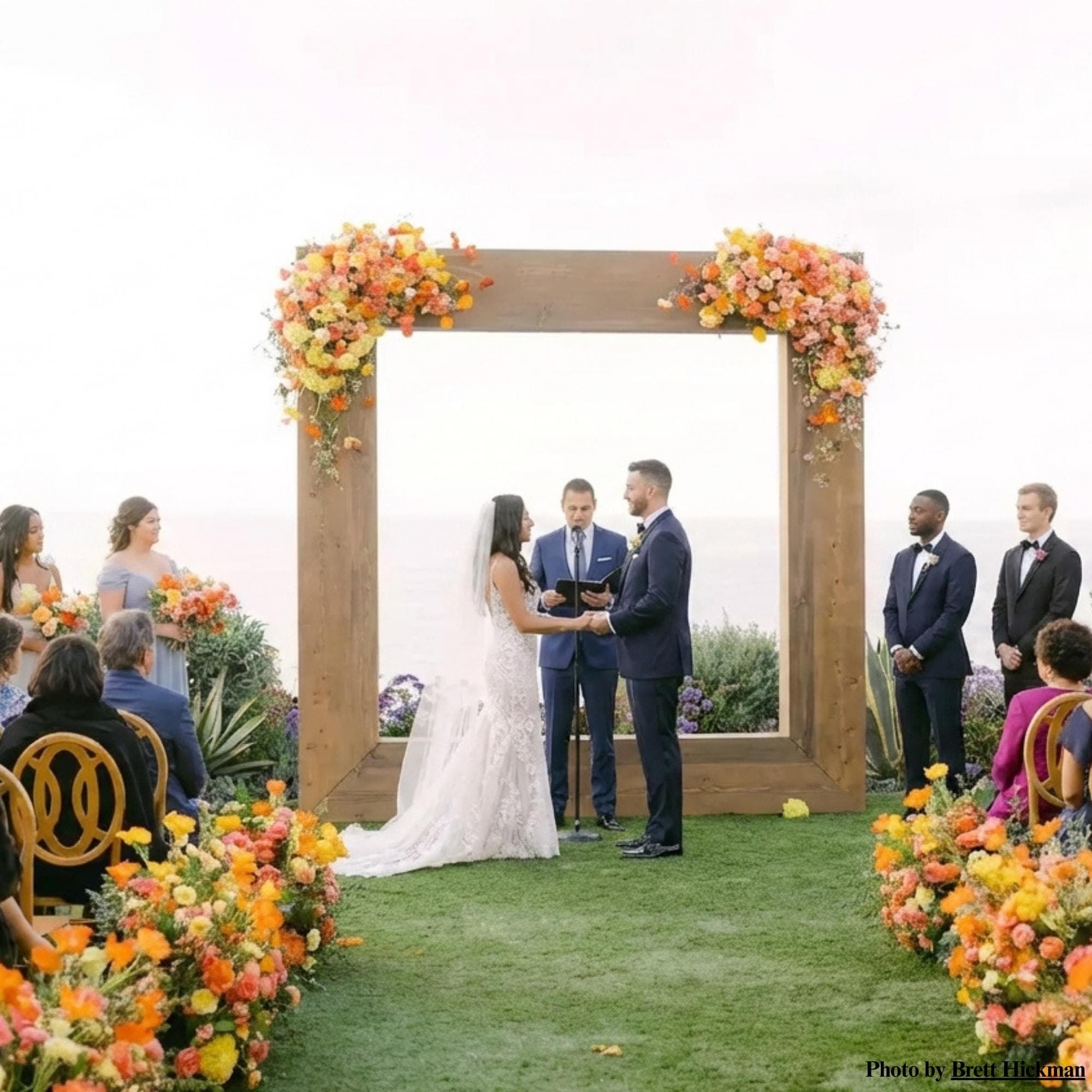 DIY Square Wedding Arch Plans PDF | 8x8 Wooden Picture Frame Arbor | Chunky Outdoor Ceremony Backdrop | Heavy Duty Floral Trellis Blueprint - view 4