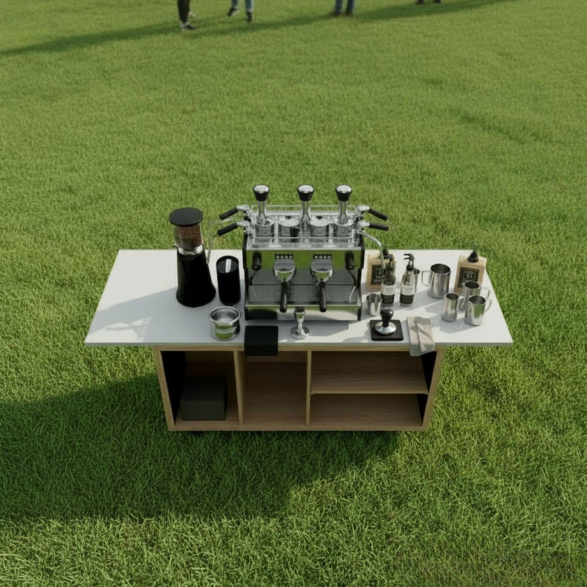 DIY Coffee Cart Plans | Collapsible Mobile Espresso Bar | Foldable Market Stall Blueprint | Portable Catering Cart Build | Digital PDF - view 3