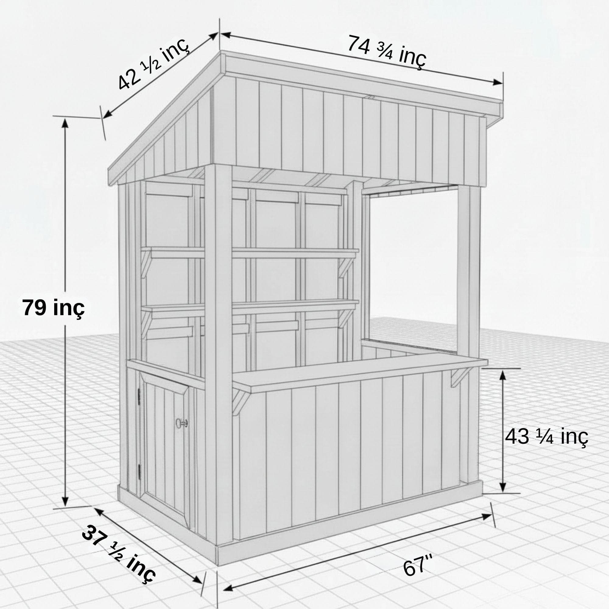 Farm Stand DIY Plans | Roadside Plant, Flower, Fruit Stand | Portable Egg, Vegetable Cart | Bakery, Sourdough Display | Farmer's Market - view 6