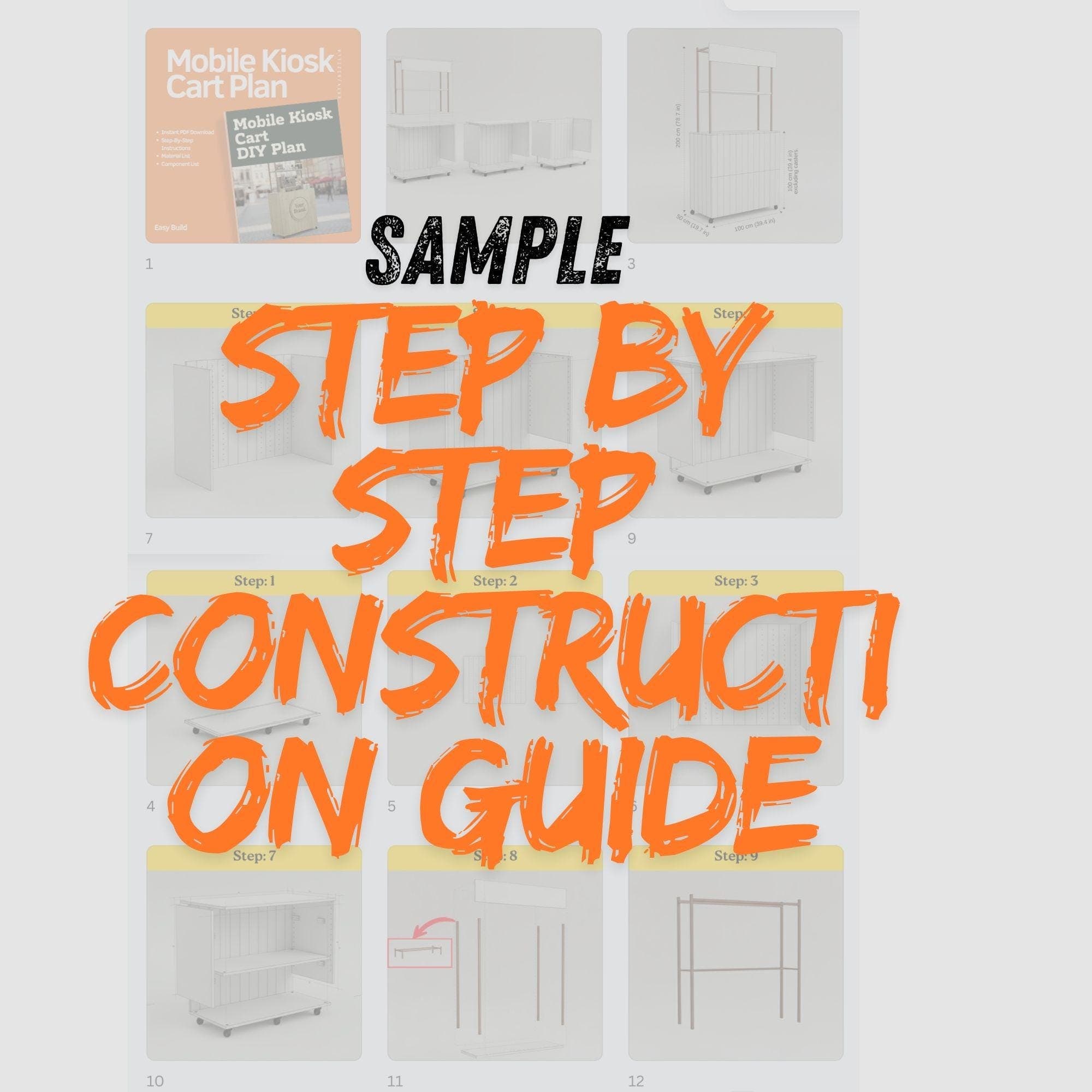 DIY Foldable Checkout Stand Plans: Portable Plywood Design (PDF Pattern) - view 9