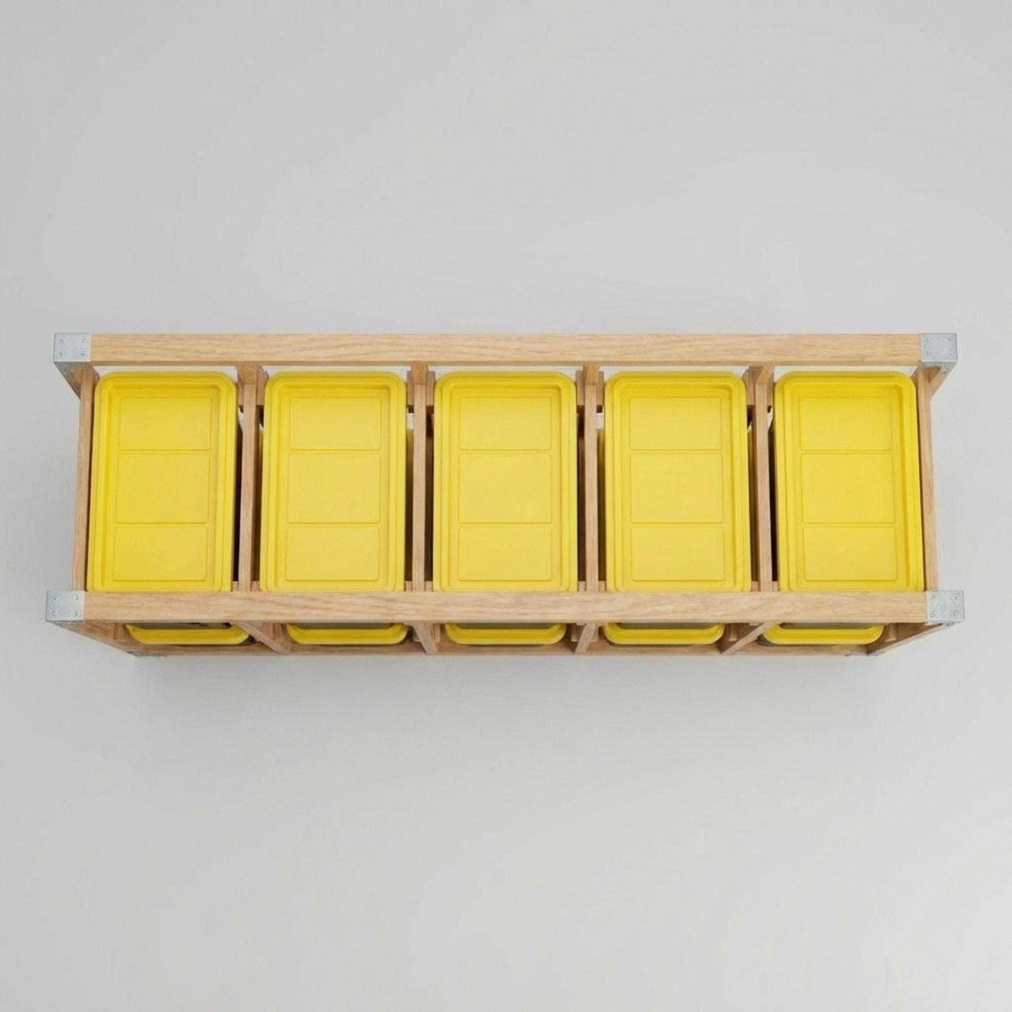 DIY 27 Gallon Tote Storage Rack Plans PDF | Heavy Duty Garage Organizer for 10 Bins | Tote Storage Rack Blueprint | Woodworking Project - view 4