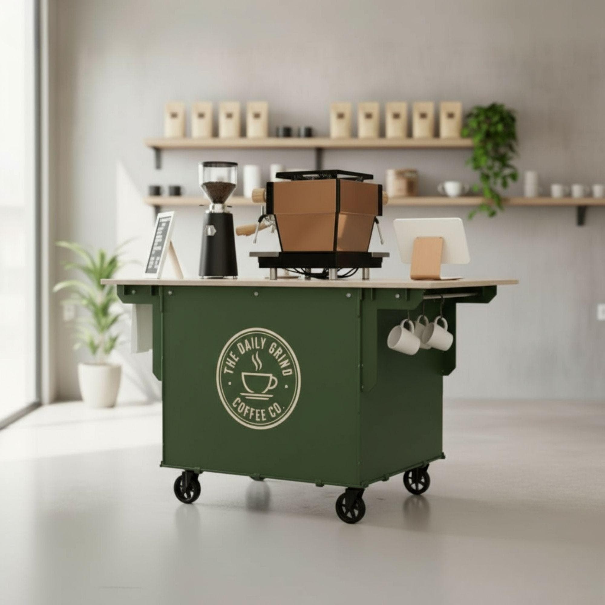 DIY Collapsible Coffee Cart Plans: Mobile Bar Blueprint (PDF Pattern) - view 4
